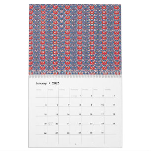 Calendrier personnalisé. Mur esthétique et design 