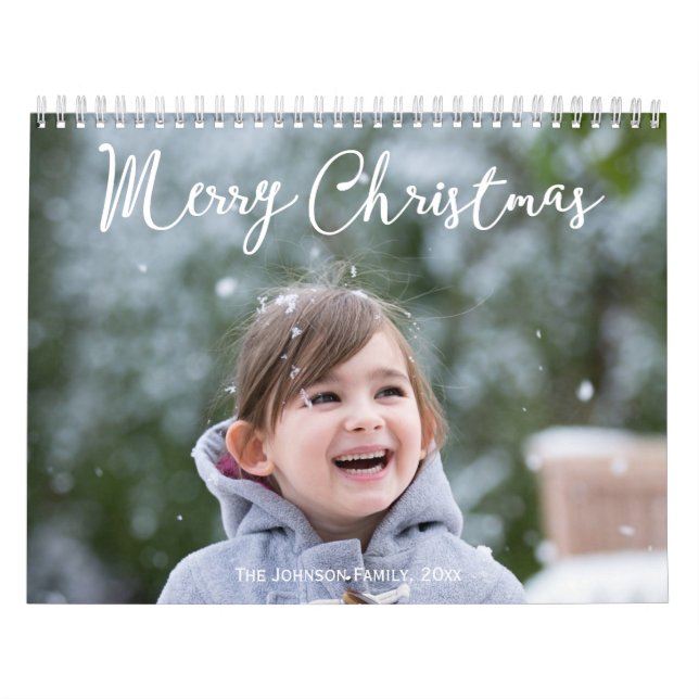 Calendrier personnalisé Noël de neige (Protection)