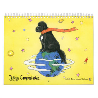 Calendrier Petites empreintes - chiens terre-euve