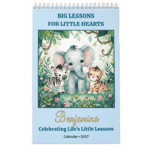 Calendrier Petits Cœurs Leçons de Vie Animaux Mign