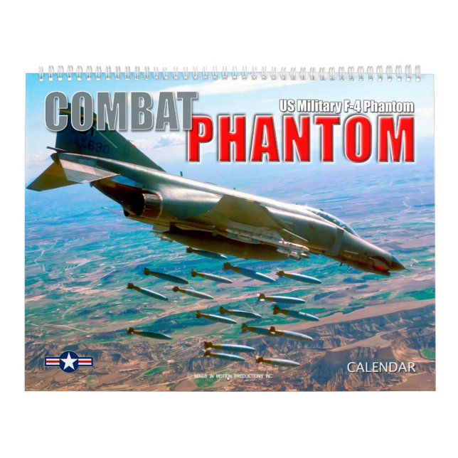 CALENDRIER PHANTOM DE COMBAT - F-4 PHANTOM MILITAIRE AMÉRICAI (Protection)