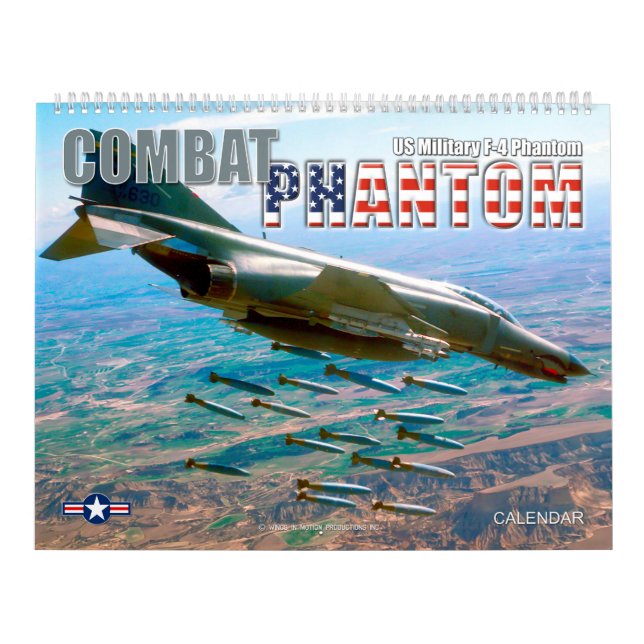 CALENDRIER PHANTOM DE COMBAT - F-4 PHANTOM MILITAIRE AMÉRICAI (Protection)