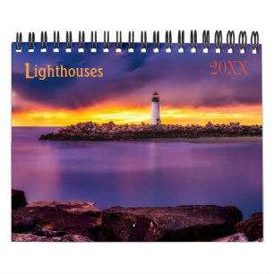 Calendrier phare personnalisé Texte de l'année mod