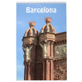 Calendrier photo 12 mois Barcelone, Espagne