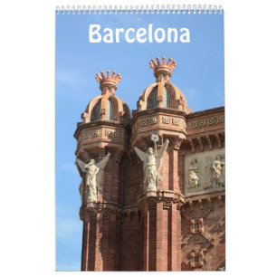 Calendrier photo 12 mois Barcelone, Espagne