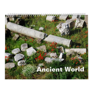 Calendrier photo 12 mois Monde antique