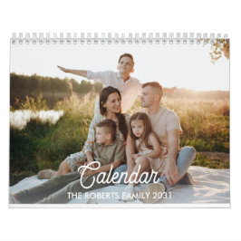 Calendrier photo 2025 Titre personnalisé et 13 pho