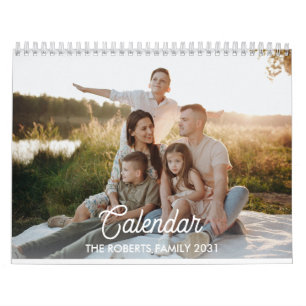 Calendrier photo 2025 Titre personnalisé et 13 pho