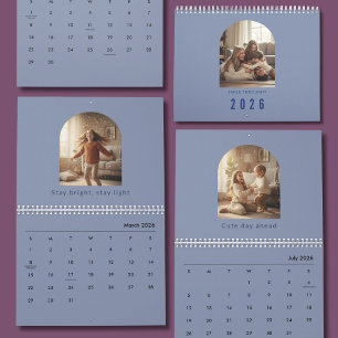 Calendrier Photo Citation Élégant Minimaliste 2026