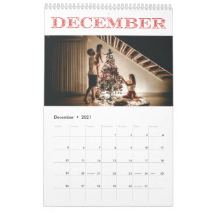 Calendrier photo de 12 mois