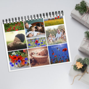 Calendrier Photo de famille de Poppy pour grands-parents Cale