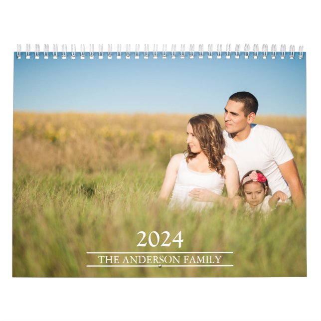 Calendrier Photo de famille moderne 2025 (Protection)
