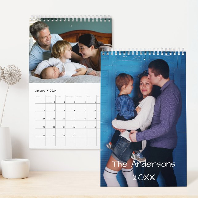 Calendrier photo de famille personnalisée (Créateur téléchargé)