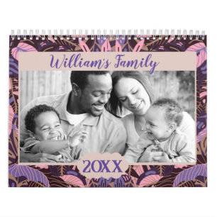 Calendrier Photo de famille personnalisée 2025 moderne Créez