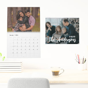 Calendrier Photo de famille simple Créez votre propre photo