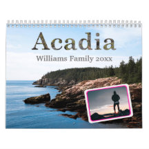 Calendrier photo de la famille du parc national Ac