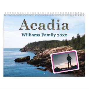 Calendrier photo du parc national Acadia 2025