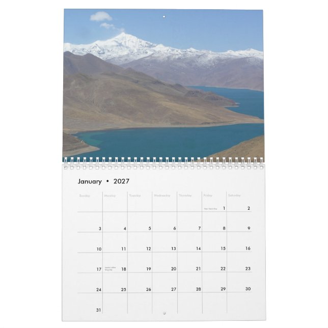 Calendrier photo du Tibet 2013 (Jan 2027)