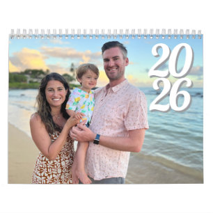 Calendrier photo familial personnalisé 2026