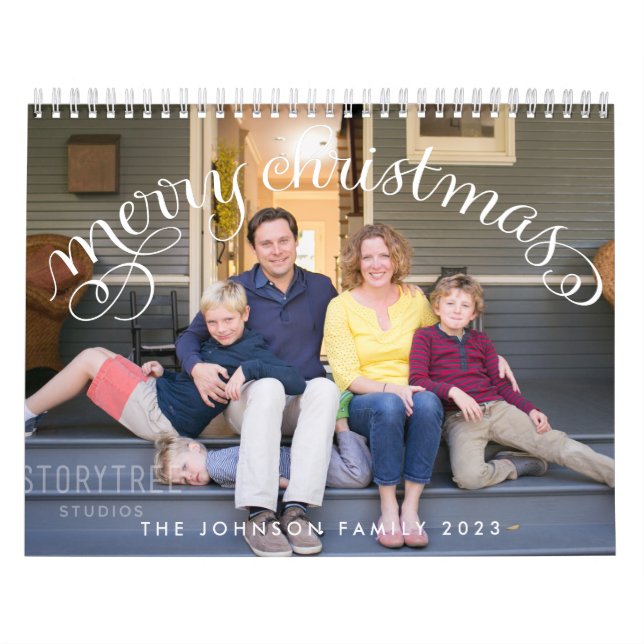 Calendrier photo famille 2023 Joyeux Noël (Protection)