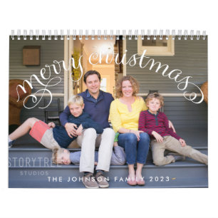 Calendrier photo famille 2023 Joyeux Noël
