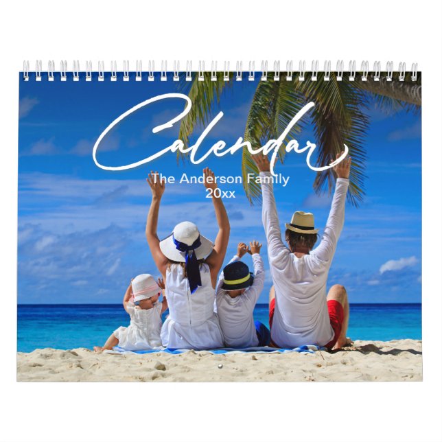 Calendrier photo famille, Calendrier personnalisé  (Protection)