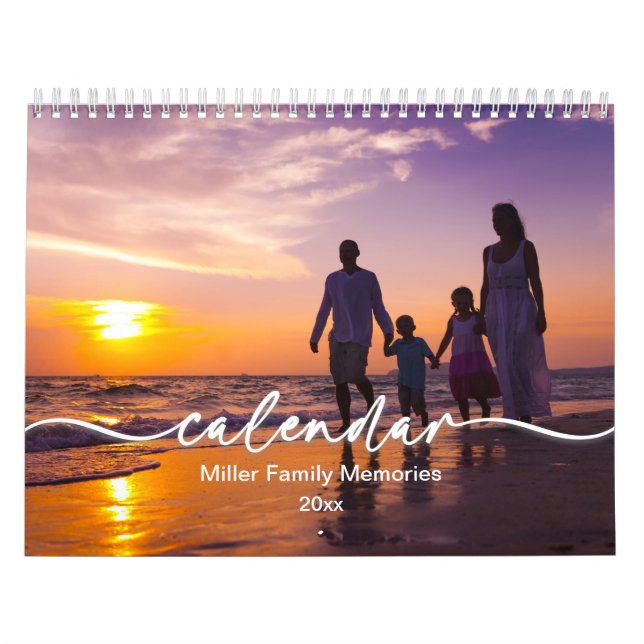 Calendrier photo famille, Calendrier personnalisé  (Protection)