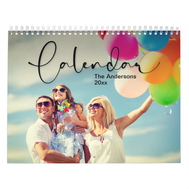 Calendrier photo famille, Calendrier personnalisé  (Protection)