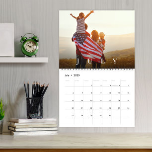 Calendrier Photo Famille Moderne Simple Personnalisée