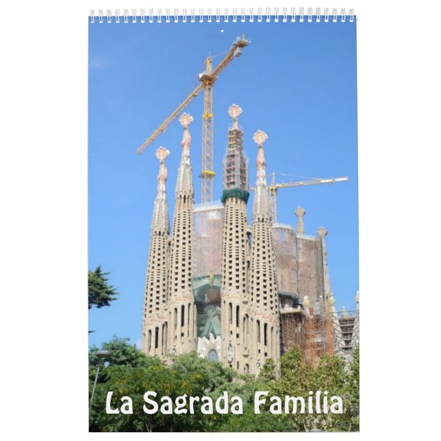 Calendrier photo La Sagrada Familia 12 mois (Protection)