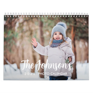 Calendrier photo minimaliste personnalisé 2023