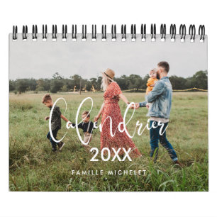 Calendrier photo moderne année 2022