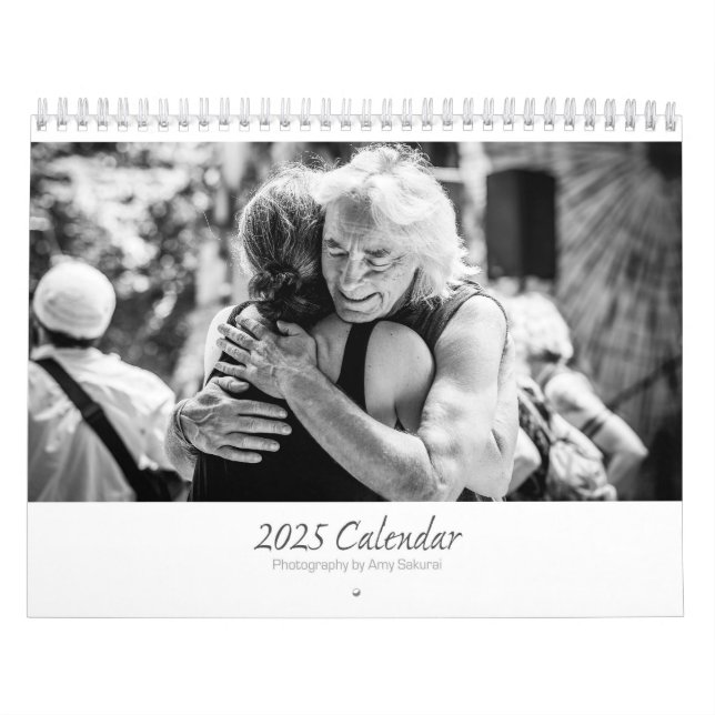 Calendrier photo monochrome 2025 d'Amy (Protection)