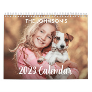 Calendrier photo personnalisé 2023 simple 14