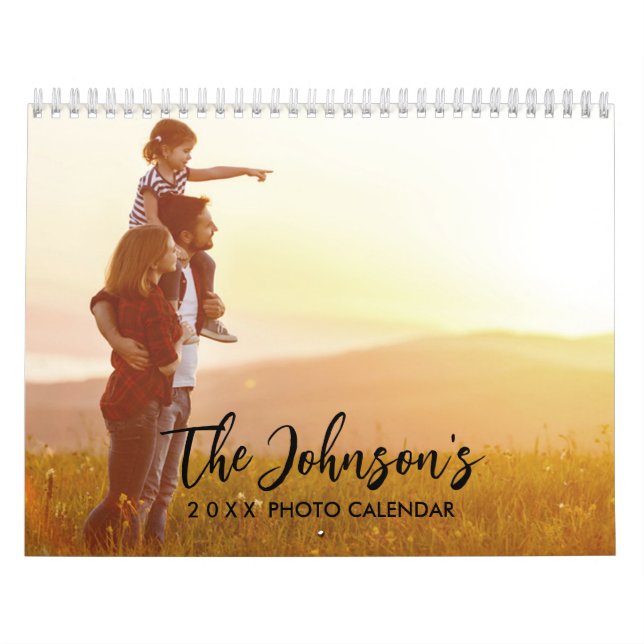 Calendrier photo personnalisé 2026 (Protection)