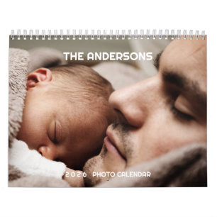 Calendrier photo personnalisé 2026 Texte de l'an