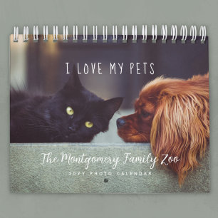 Calendrier Photo personnalisé Amoureux des Animaux 2027