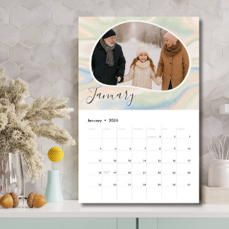 Calendrier photo personnalisé sur 12 mois – Cadeau