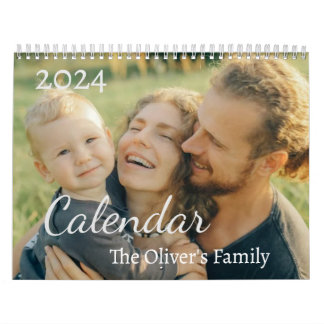 Calendrier Photo Personnalisée 2024 Moderne Créez votre propr