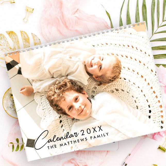 Calendrier Photo Personnalisée 2025 Moderne Créez votre propr (Créateur téléchargé)
