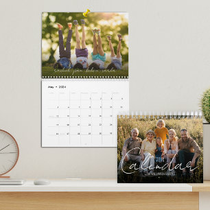 Calendrier Photo personnalisée de la famille 2024