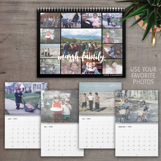 Calendrier Photo personnalisée simple et moderne - 13 images (Créateur téléchargé)
