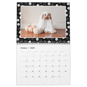 Calendrier Photo pour animal de compagnie de cadre Empreinte 
