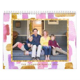 Calendrier Photo Rose Et Or