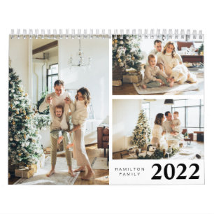 Calendrier Photo simple personnalisée de la famille 2022