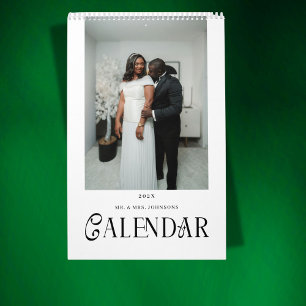 Calendrier Photographie de mariage personnalisée pour jeunes