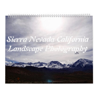 Calendrier Photographie de paysage de Sierra Nevada Californi