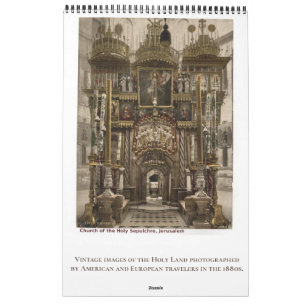 Calendrier Photographie de voyage Terre Sainte chrétienne