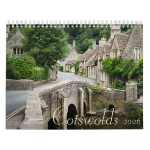 Calendrier Photographie des villes de Cotswolds 2026