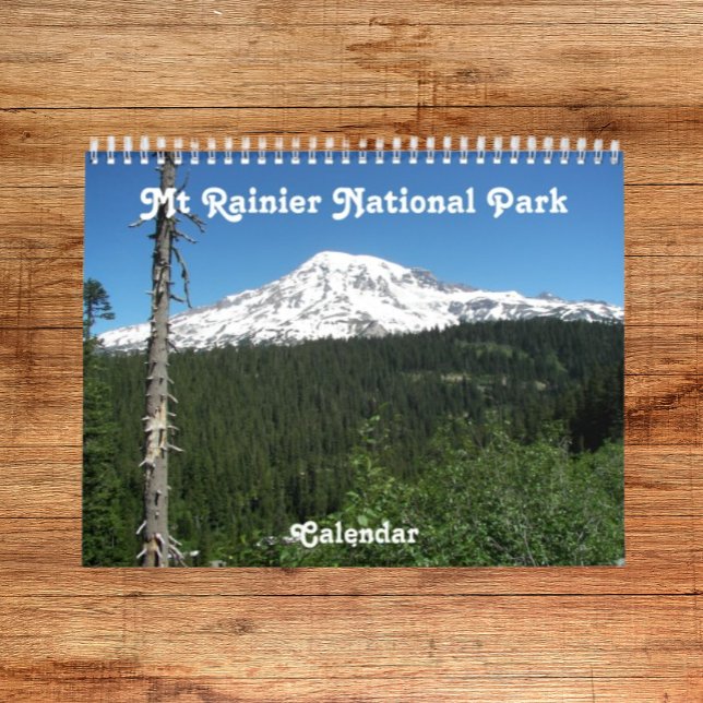 Calendrier Photographie du parc national du Mont Rainier (In Situ)